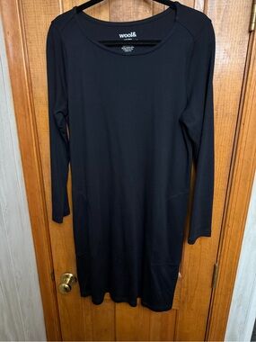 Wool& Margo Shift Dress – Black – Size Large